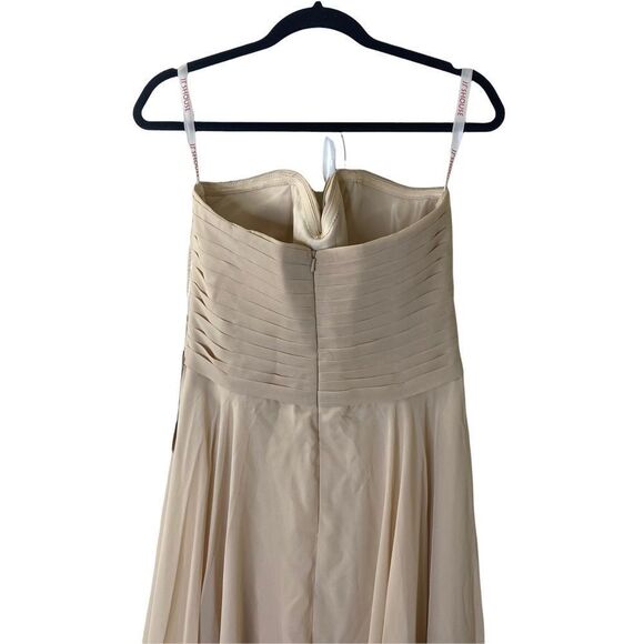 JJs House Strapless Pleated Dress Sz 12 - Picture 5 of 11